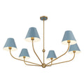 CRYSTORAMA, XAVIER BLUE CHANDELIER, CHANDELIER LIGHT