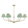 CRYSTORAMA, XAVIER GREEN CHANDELIER, CHANDELIER LIGHT