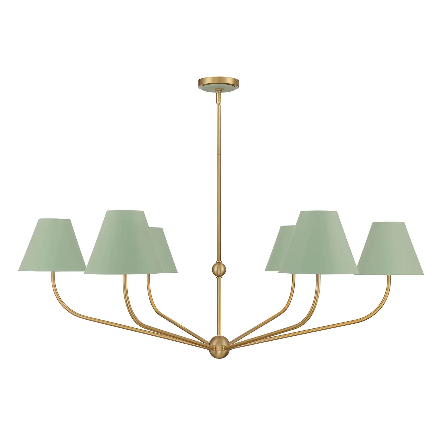 CRYSTORAMA, XAVIER GREEN CHANDELIER, CHANDELIER LIGHT