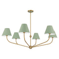 CRYSTORAMA, XAVIER GREEN CHANDELIER, CHANDELIER LIGHT
