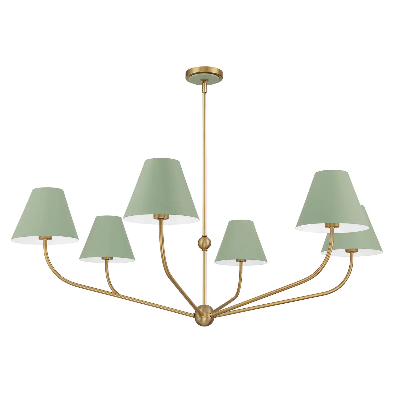 CRYSTORAMA, XAVIER GREEN CHANDELIER, CHANDELIER LIGHT