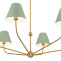 CRYSTORAMA, XAVIER GREEN CHANDELIER, CHANDELIER LIGHT