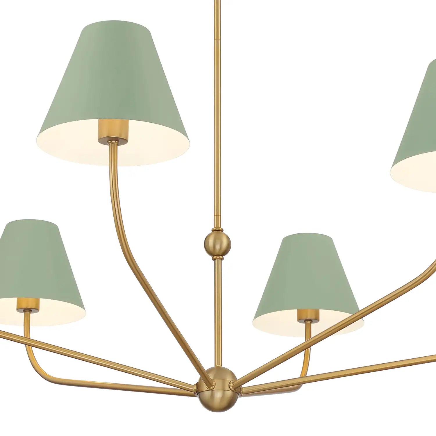CRYSTORAMA, XAVIER GREEN CHANDELIER, CHANDELIER LIGHT
