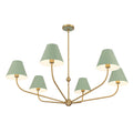 CRYSTORAMA, XAVIER GREEN CHANDELIER, CHANDELIER LIGHT