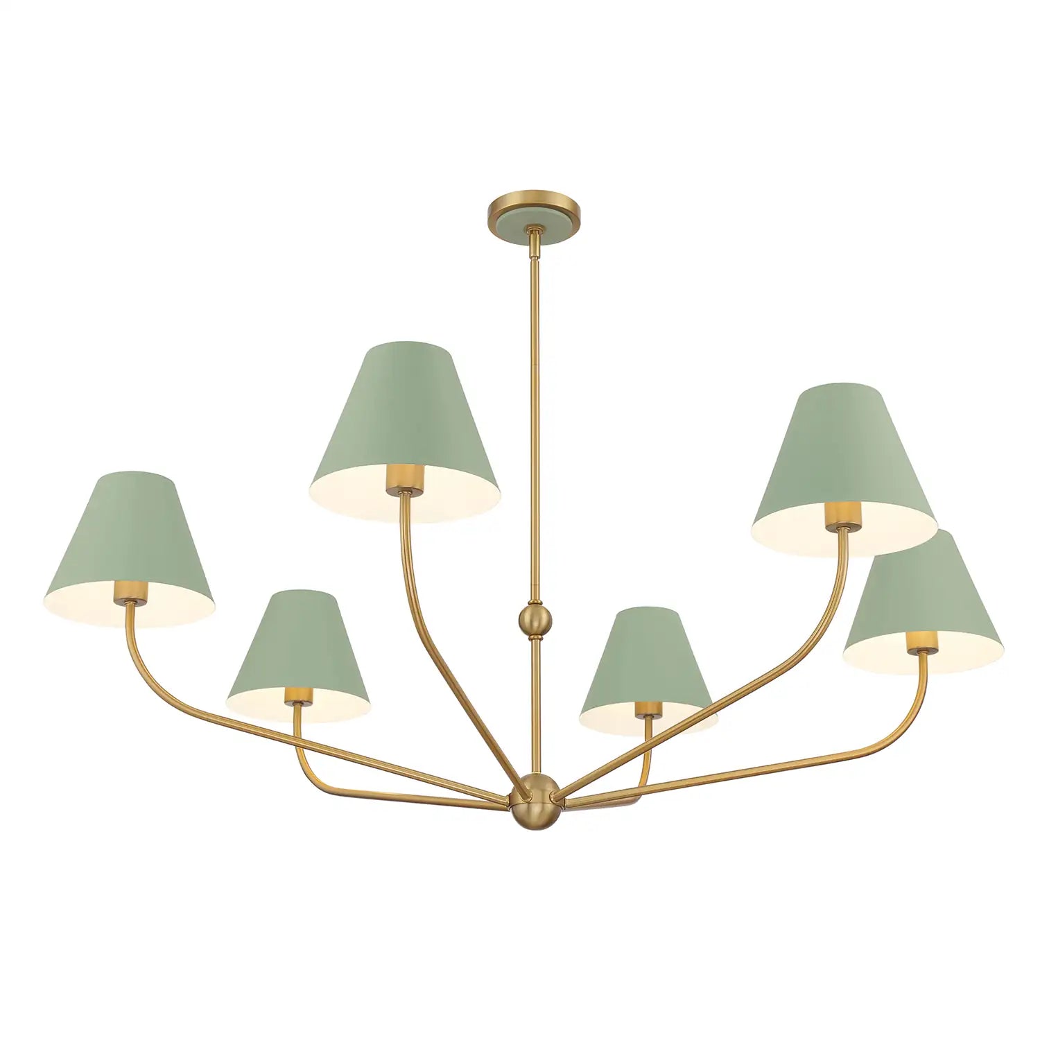 CRYSTORAMA, XAVIER GREEN CHANDELIER, CHANDELIER LIGHT