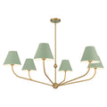 CRYSTORAMA, XAVIER GREEN CHANDELIER, CHANDELIER LIGHT