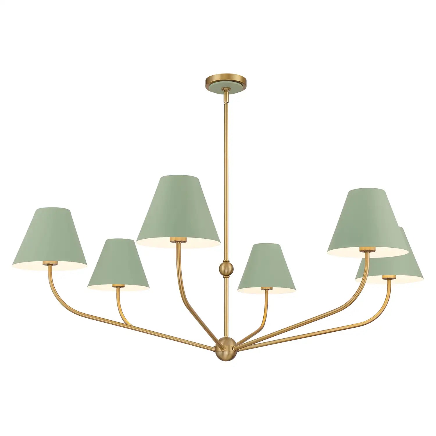 CRYSTORAMA, XAVIER GREEN CHANDELIER, CHANDELIER LIGHT