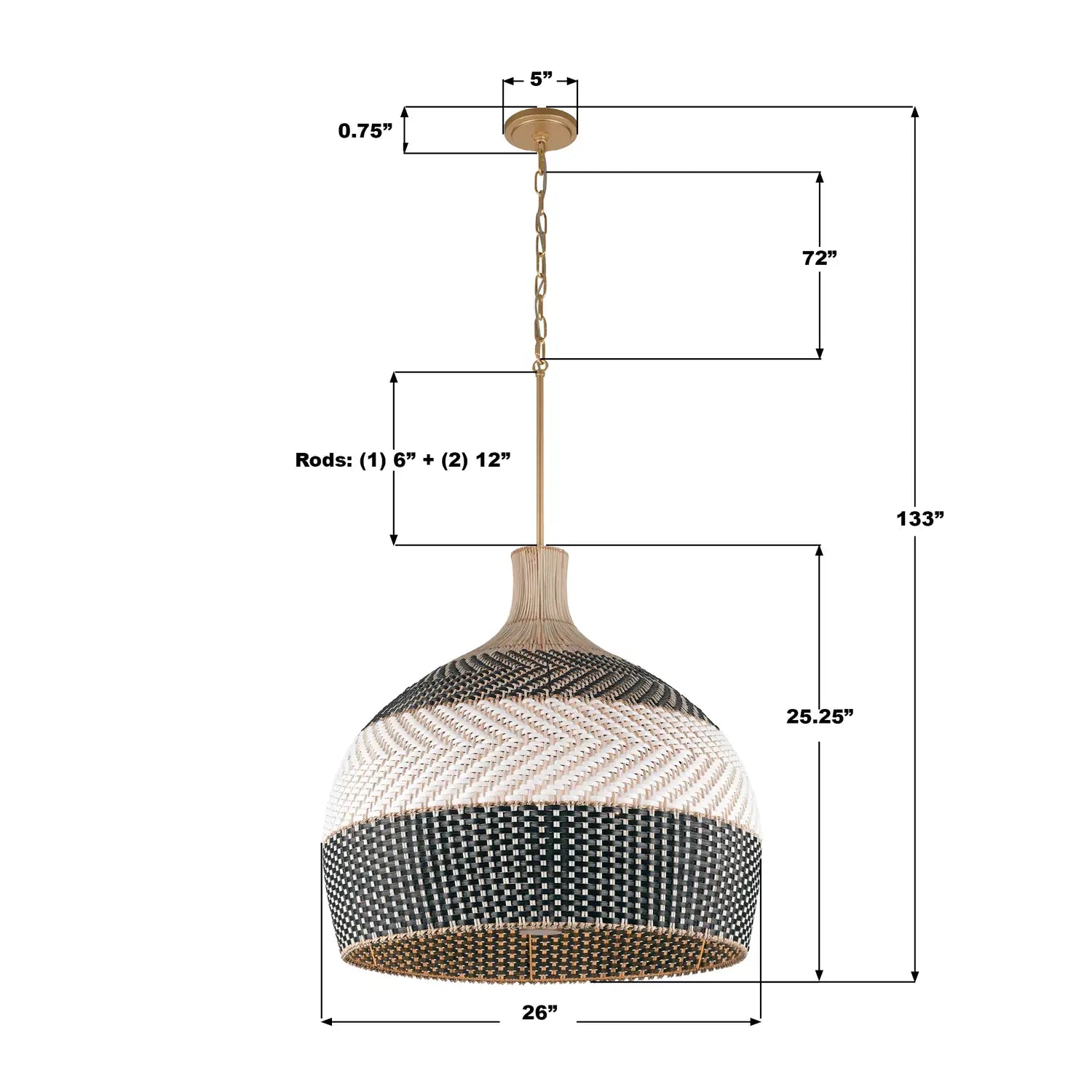 CRYSTORAMA, ZANZIBAR SOFT PENDANT, PENDANT LIGHT