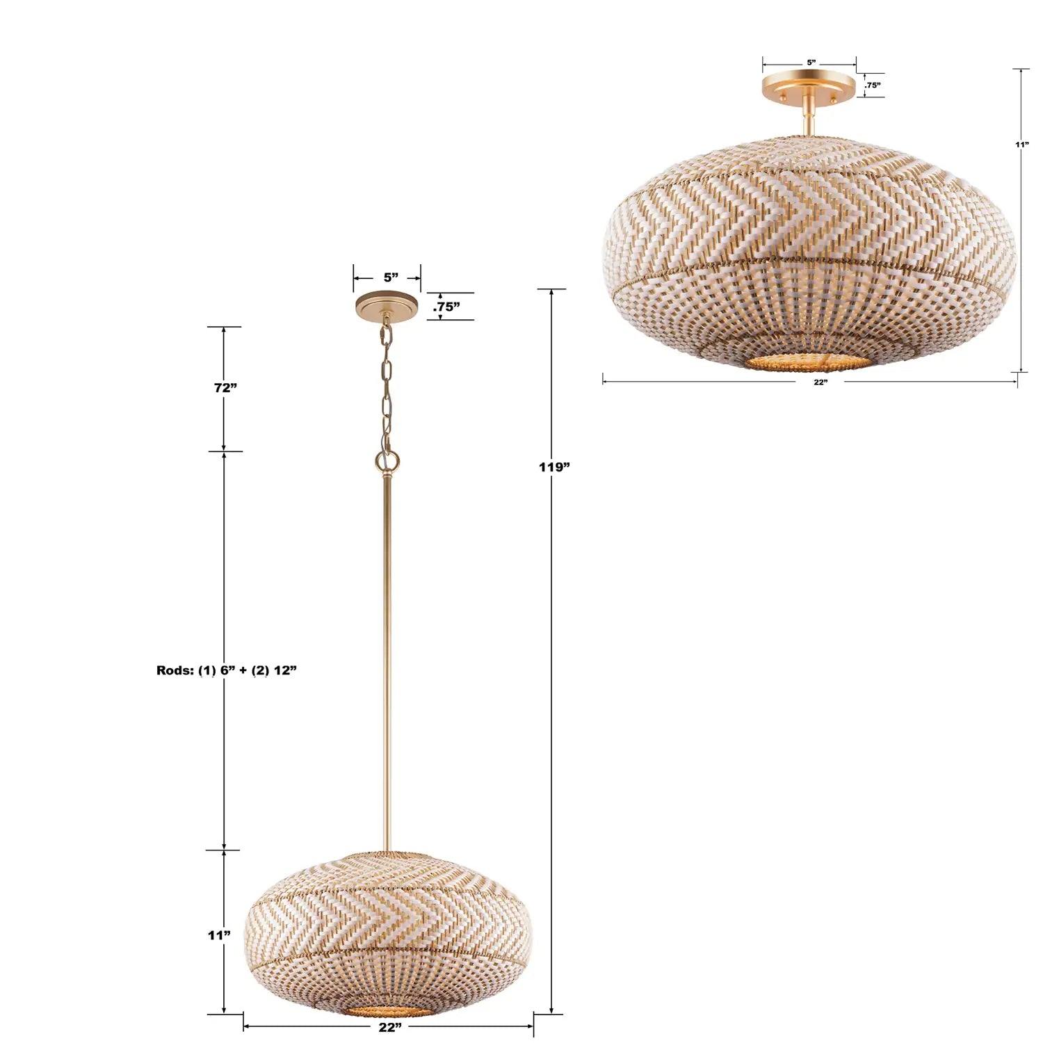 CRYSTORAMA, ZANZIBAR SOFT PENDANT, PENDANT LIGHT