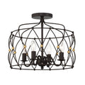 CRYSTORAMA, ZUCCA SEMI FLUSH MOUNT, FLUSH MOUNT CEILING LIGHTS