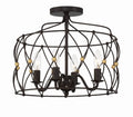 CRYSTORAMA, ZUCCA SEMI FLUSH MOUNT, FLUSH MOUNT CEILING LIGHTS