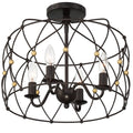CRYSTORAMA, ZUCCA SEMI FLUSH MOUNT, FLUSH MOUNT CEILING LIGHTS