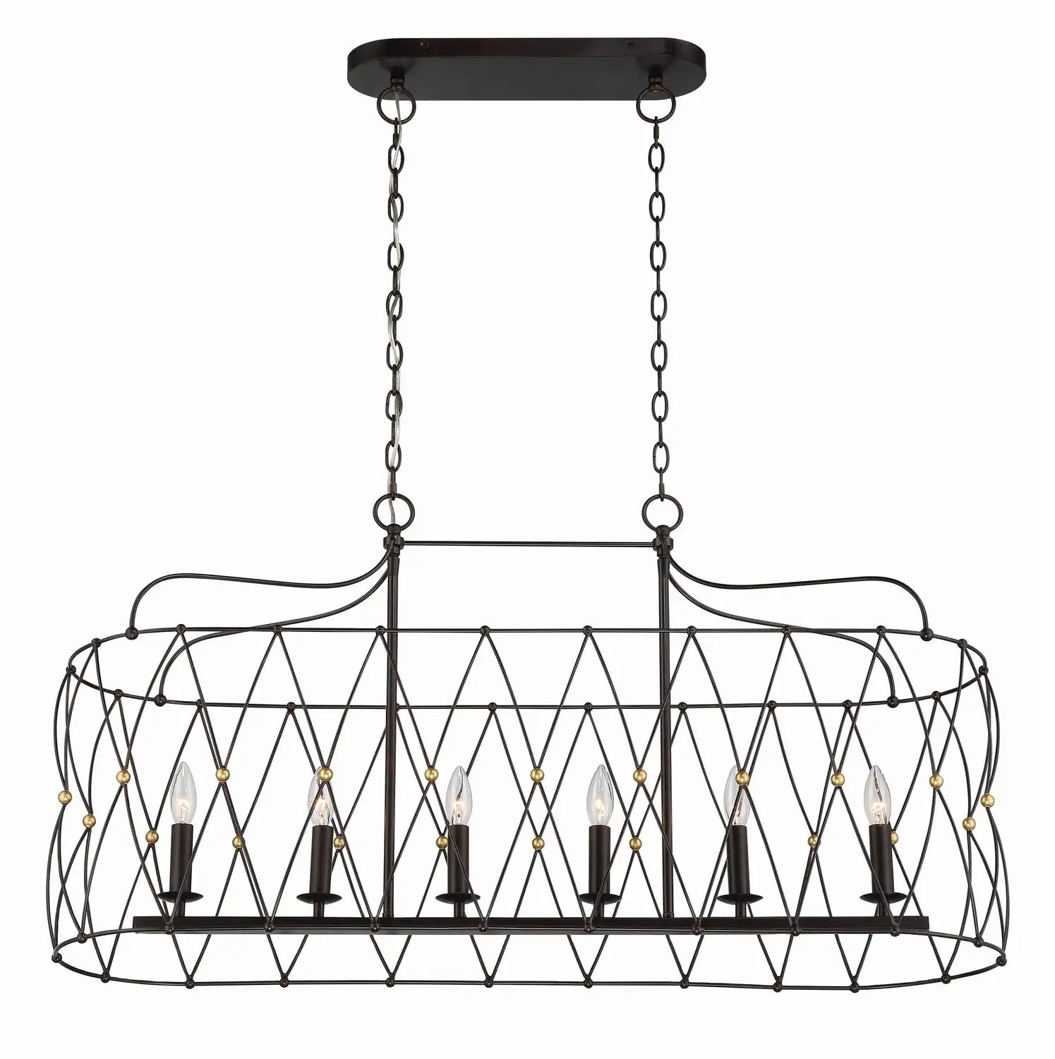 CRYSTORAMA, ZUCCA LINEAR CHANDELIER, CHANDELIER LIGHT