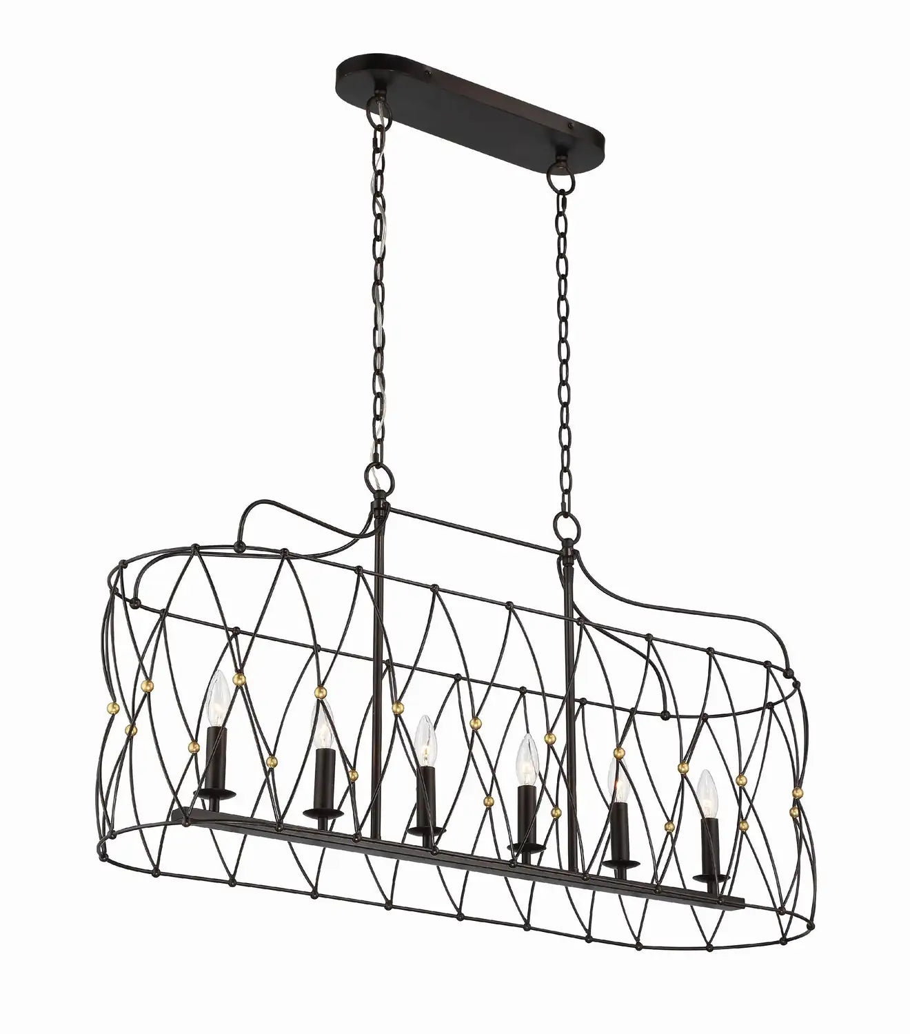 CRYSTORAMA, ZUCCA LINEAR CHANDELIER, CHANDELIER LIGHT