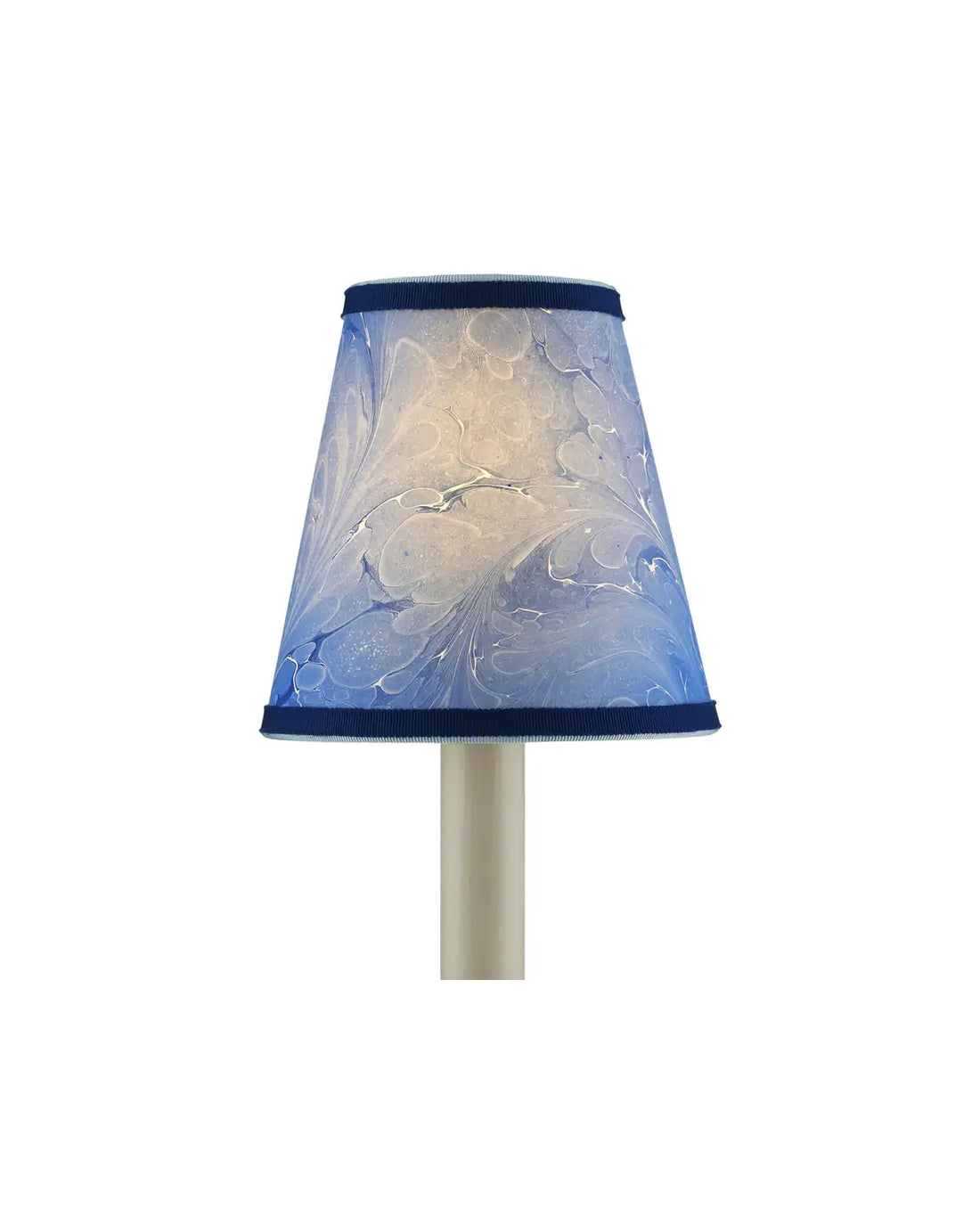 CURREY & COMPANY MARBLE BLUE PAPER TAPERED CHANDELIER SHADE | 0900-0013