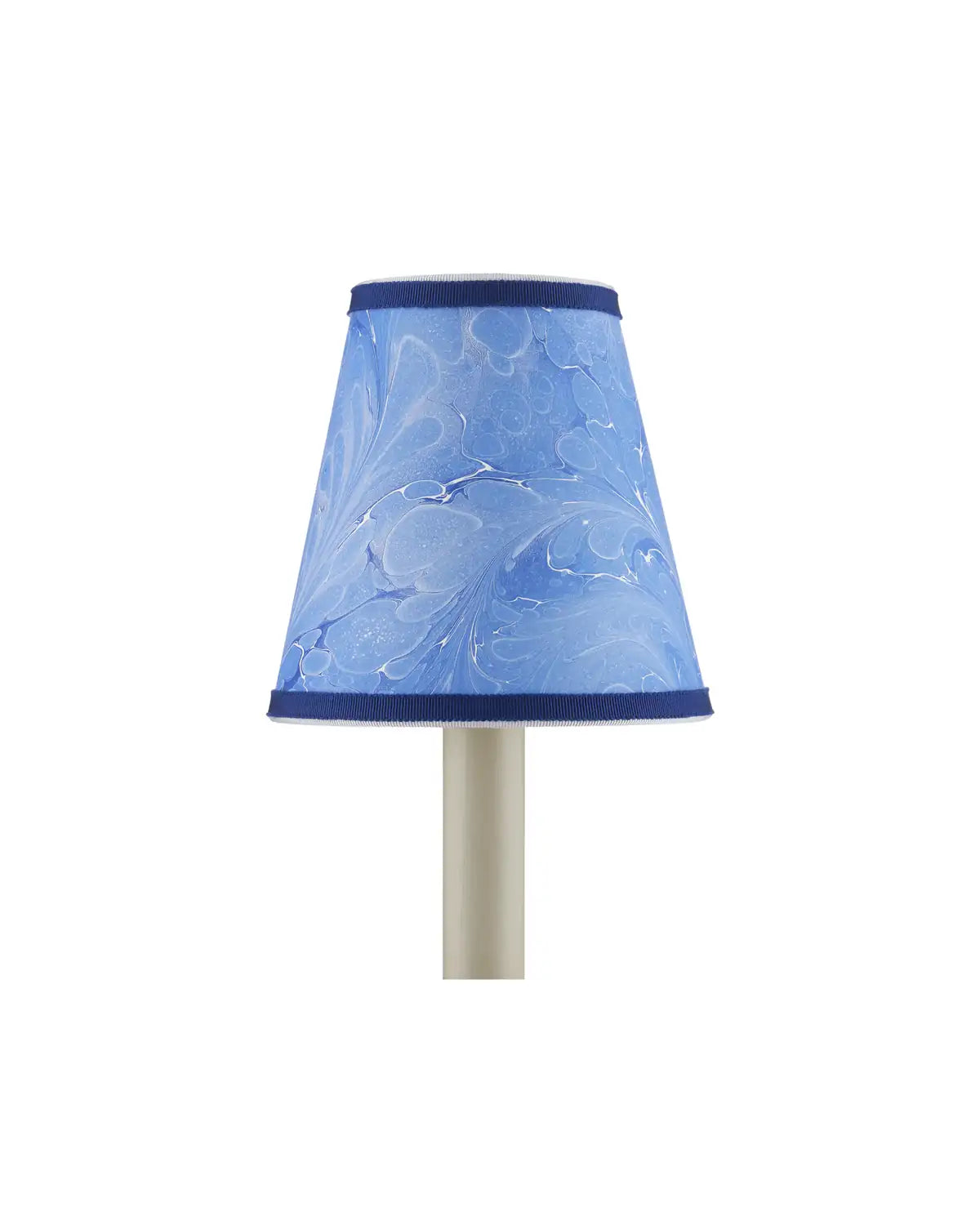 CURREY & COMPANY MARBLE BLUE PAPER TAPERED CHANDELIER SHADE | 0900-0013