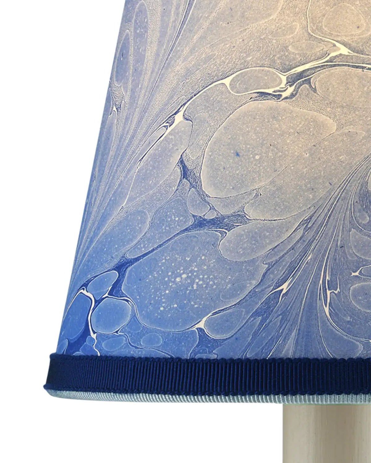 CURREY & COMPANY MARBLE BLUE PAPER TAPERED CHANDELIER SHADE | 0900-0013