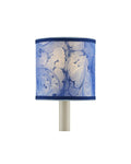 CURREY & COMPANY MARBLE BLUE PAPER DRUM CHANDELIER SHADE | 0900-0014