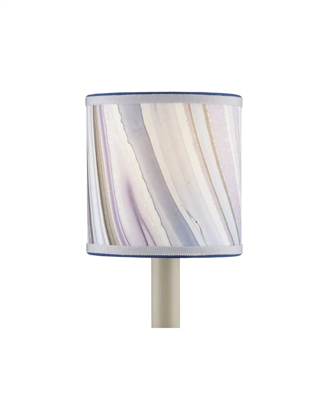 CURREY & COMPANY MARBLE LAVENDER PAPER DRUM CHANDELIER SHADE | 0900-0018