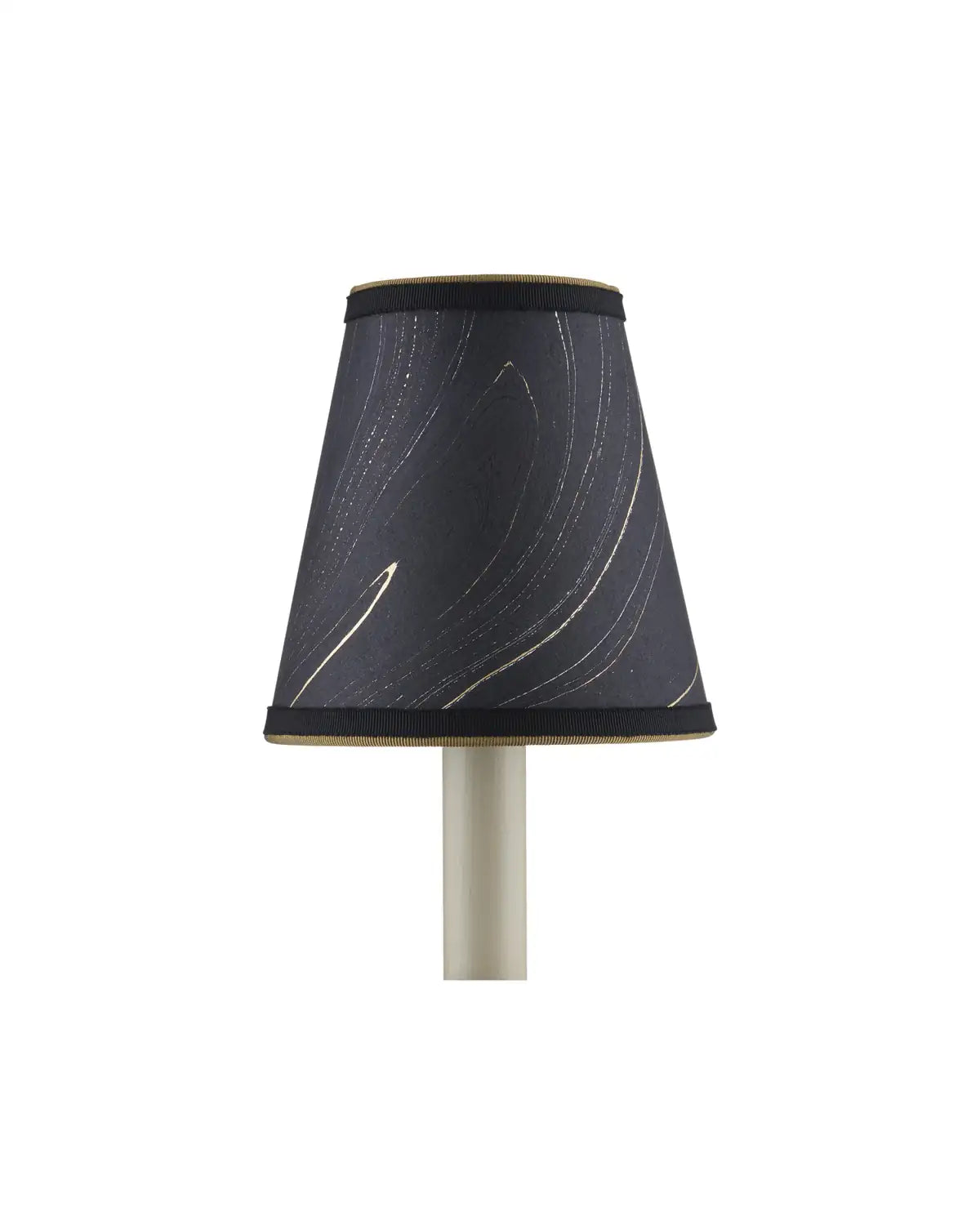 CURREY & COMPANY MARBLE PAPER TAPERED CHANDELIER SHADE
