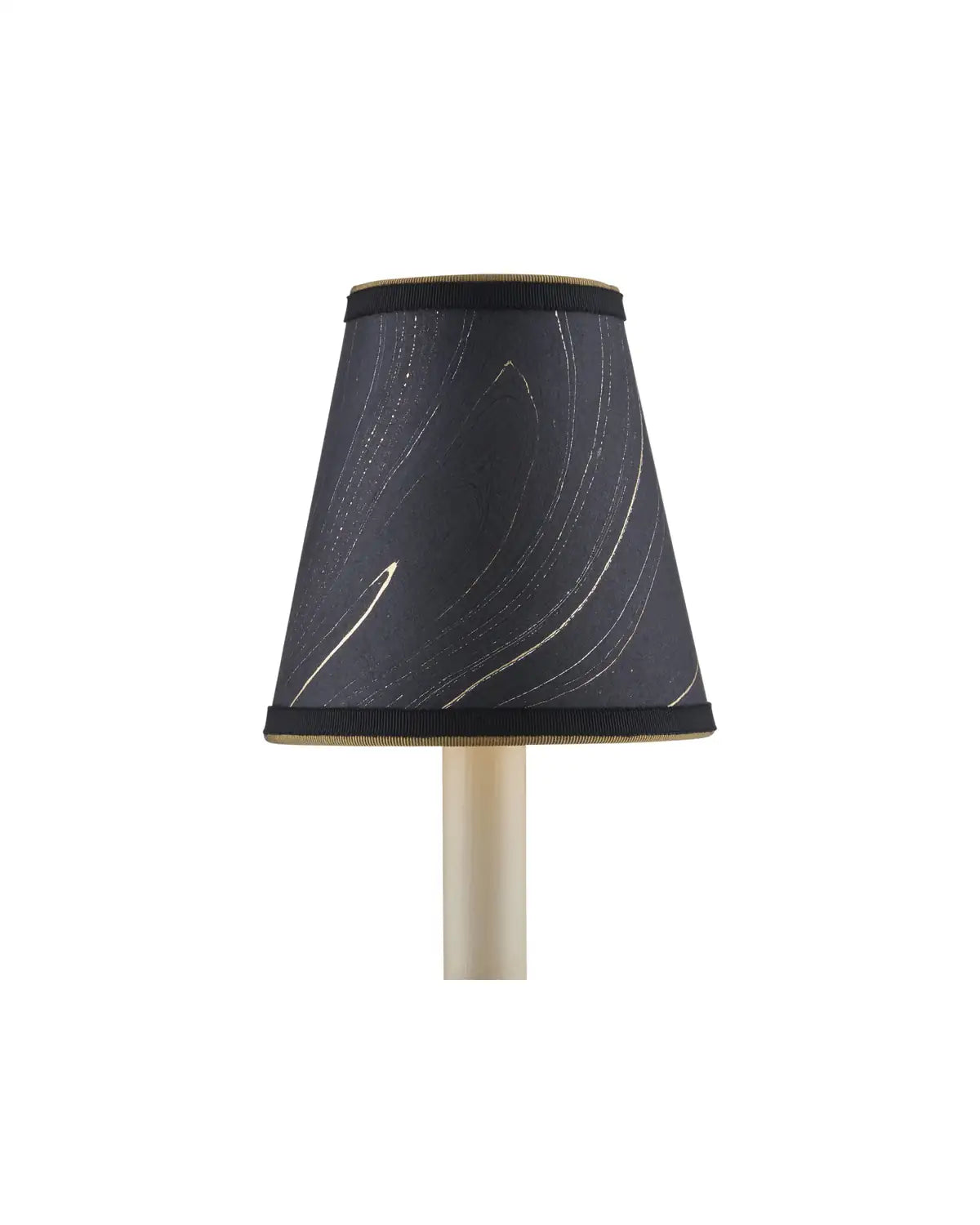 CURREY & COMPANY MARBLE PAPER TAPERED CHANDELIER SHADE