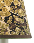 CURREY & COMPANY MARBLE GREEN PAPER TAPERED CHANDELIER SHADE | 0900-0021