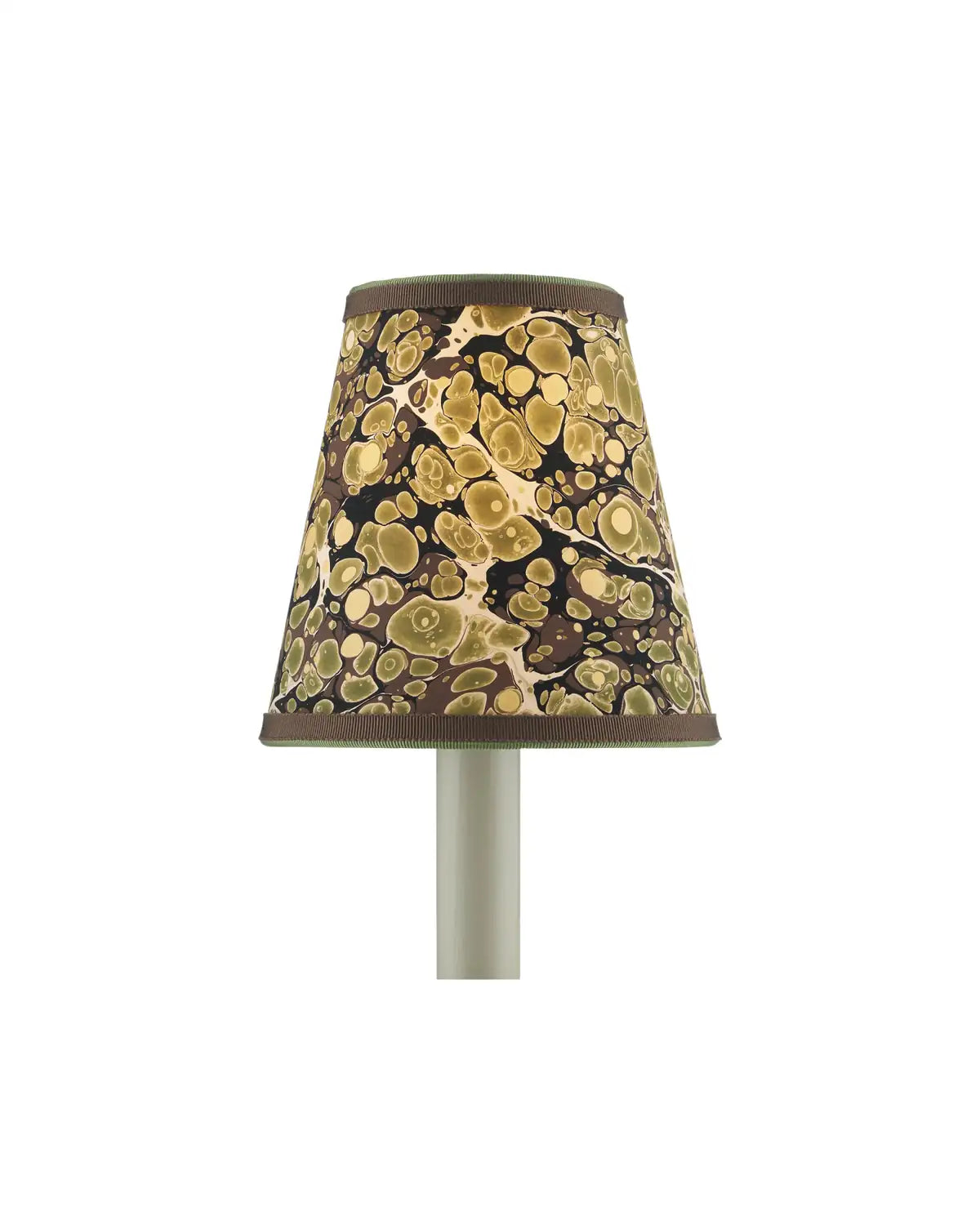 CURREY & COMPANY MARBLE GREEN PAPER TAPERED CHANDELIER SHADE | 0900-0021