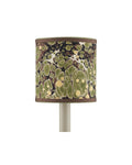 CURREY & COMPANY MARBLE GREEN PAPER DRUM CHANDELIER SHADE | 0900-0022