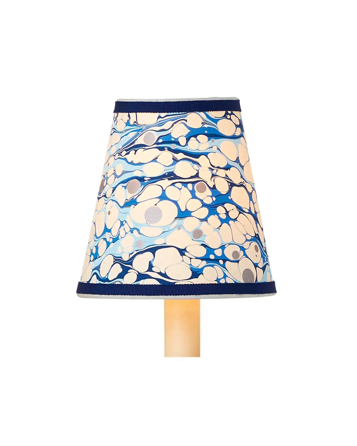 CURREY & COMPANY MARBLE BLUE LACE PAPER TAPERED CHANDELIER SHADE | 0900-0031