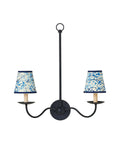 CURREY & COMPANY MARBLE BLUE LACE PAPER TAPERED CHANDELIER SHADE | 0900-0031