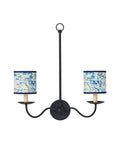 CURREY & COMPANY MARBLE BLUE LACE PAPER DRUM CHANDELIER SHADE | 0900-0032