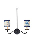 CURREY & COMPANY MARBLE BLUE LACE PAPER DRUM CHANDELIER SHADE | 0900-0032