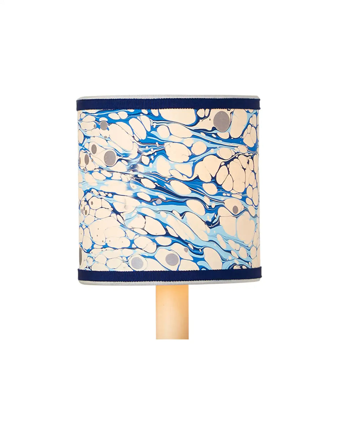 CURREY & COMPANY MARBLE BLUE LACE PAPER DRUM CHANDELIER SHADE | 0900-0032
