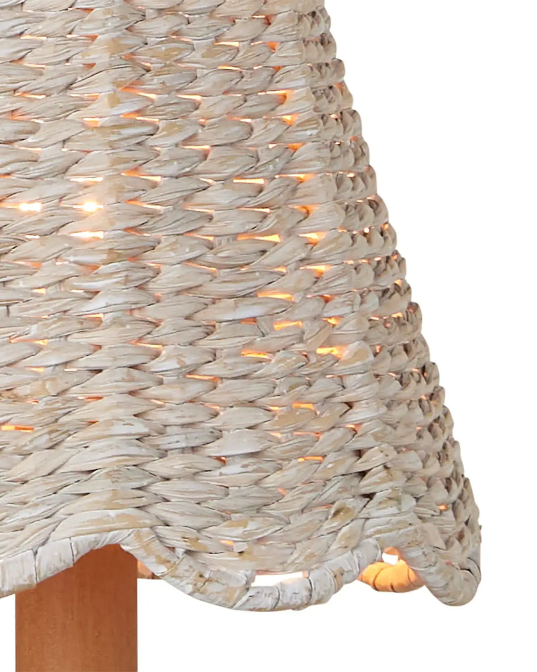 CURREY & COMPANY ANNABELLE WHITEWASHED TAPERED CHANDELIER SHADE | 0900-0036