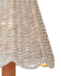 CURREY & COMPANY ANNABELLE WHITEWASHED TAPERED CHANDELIER SHADE | 0900-0036
