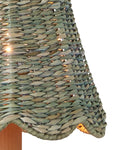 CURREY & COMPANY ANNABELLE LIGHT TEAL TAPERED CHANDELIER SHADE | 0900-0038