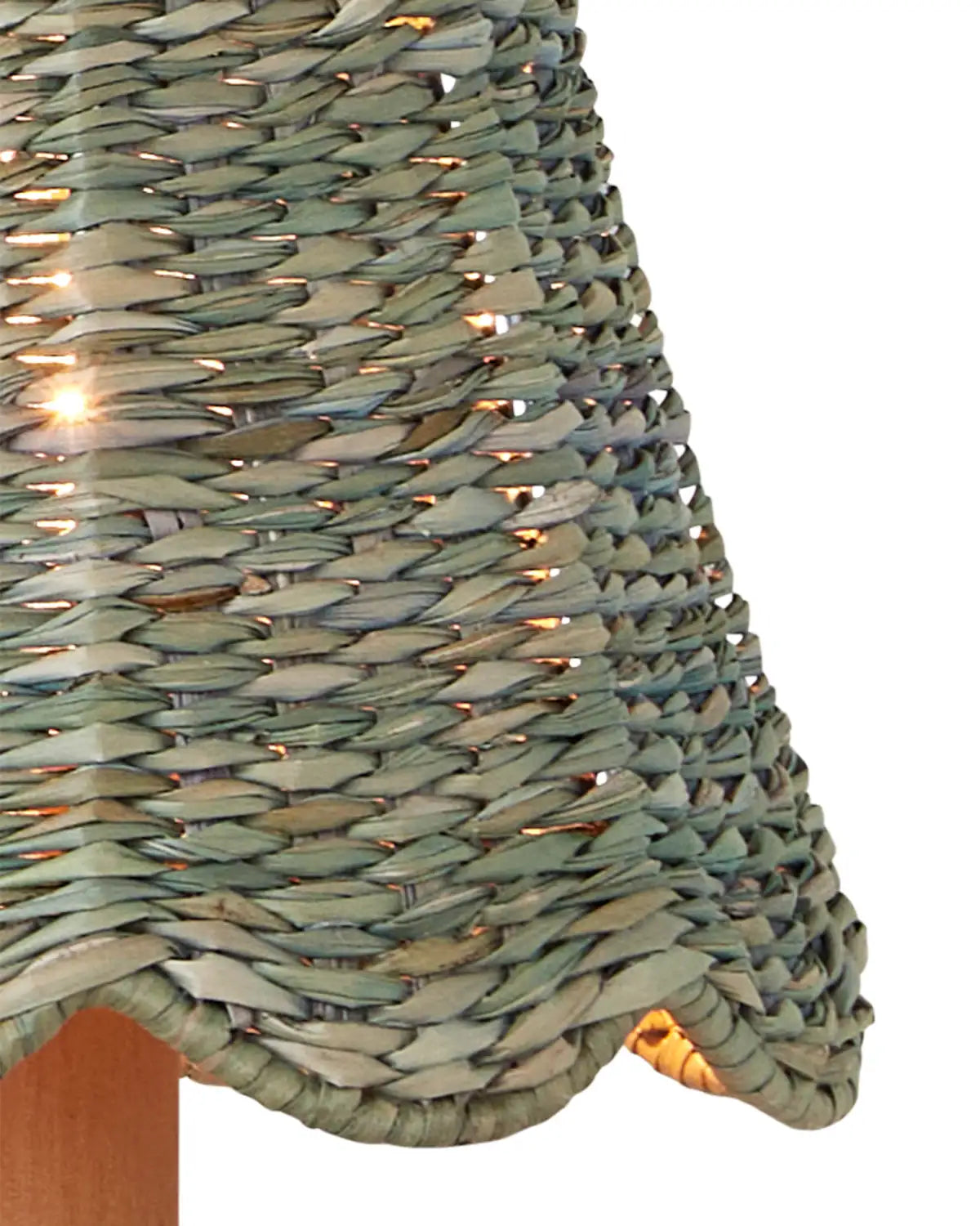 CURREY & COMPANY ANNABELLE LIGHT TEAL TAPERED CHANDELIER SHADE | 0900-0038