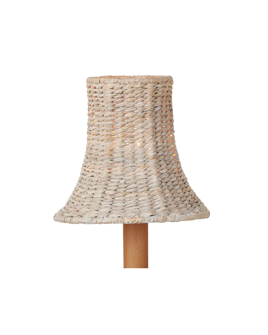 CURREY & COMPANY BELL WHITEWASHED CHANDELIER SHADE | 0900-0040