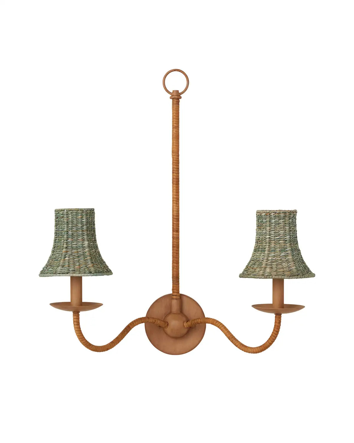 CURREY & COMPANY BELL LIGHT TEAL CHANDELIER SHADE | 0900-0042