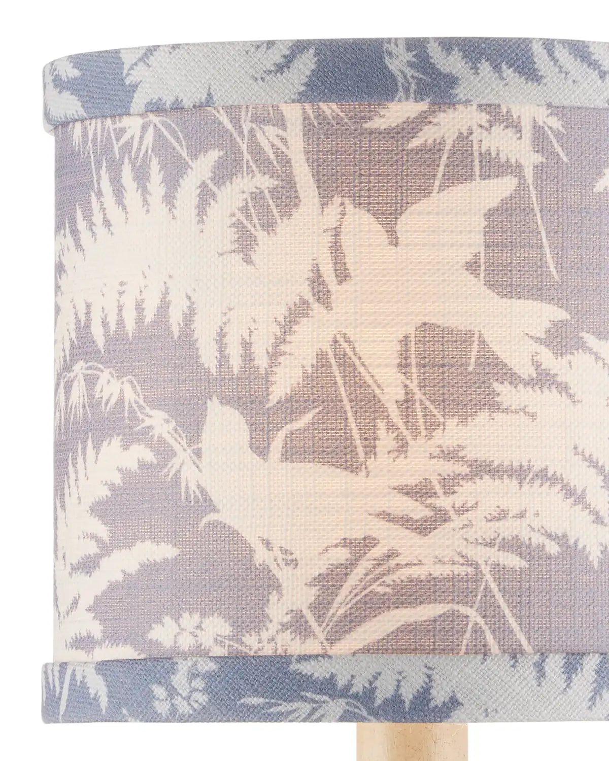 CURREY & COMPANY AVIARY DUSTY BLUE DRUM CHANDELIER SHADE | 0900-0056