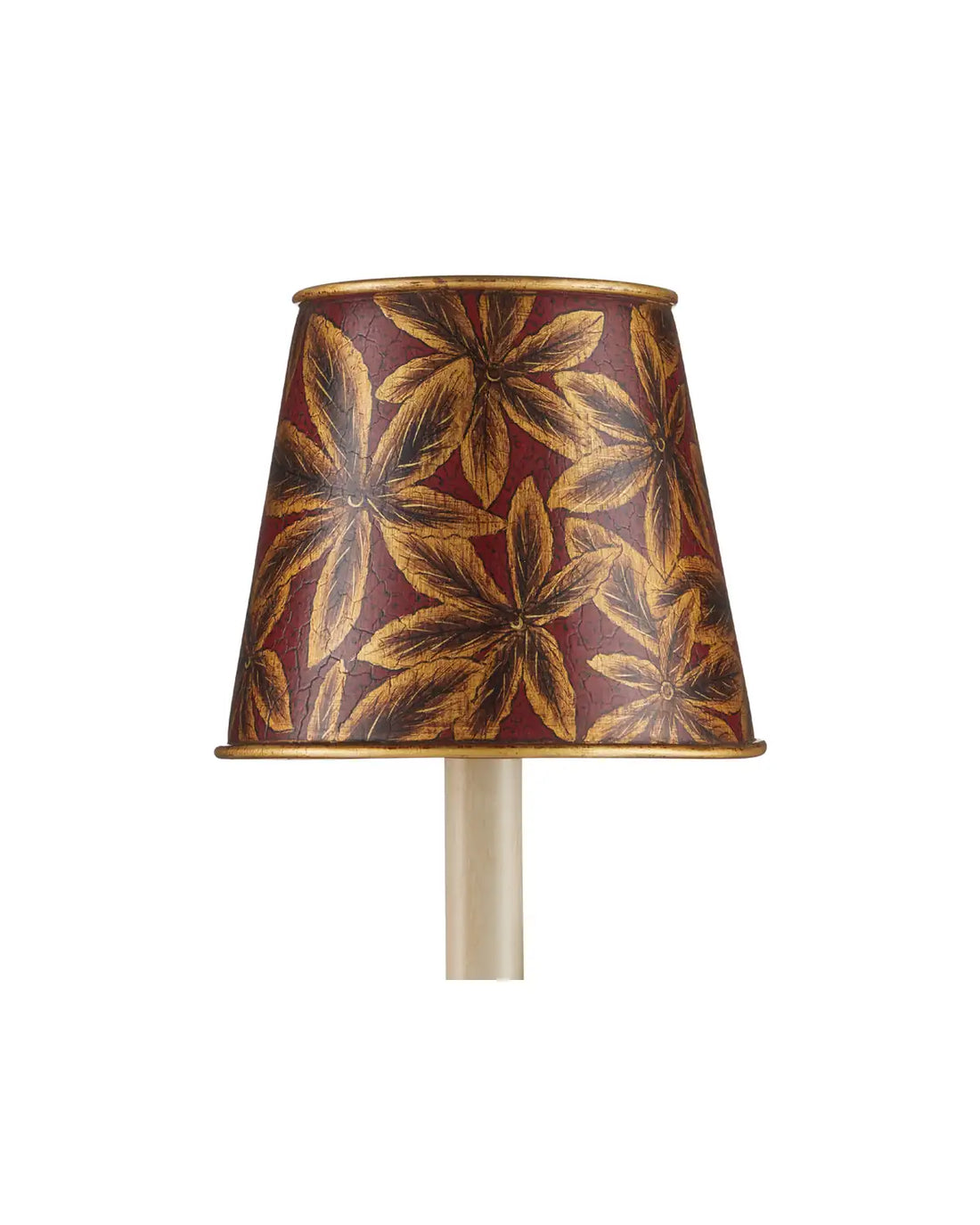 CURREY & COMPANY CASTAGNO RED TAPERED CHANDELIER SHADE | 0900-0070