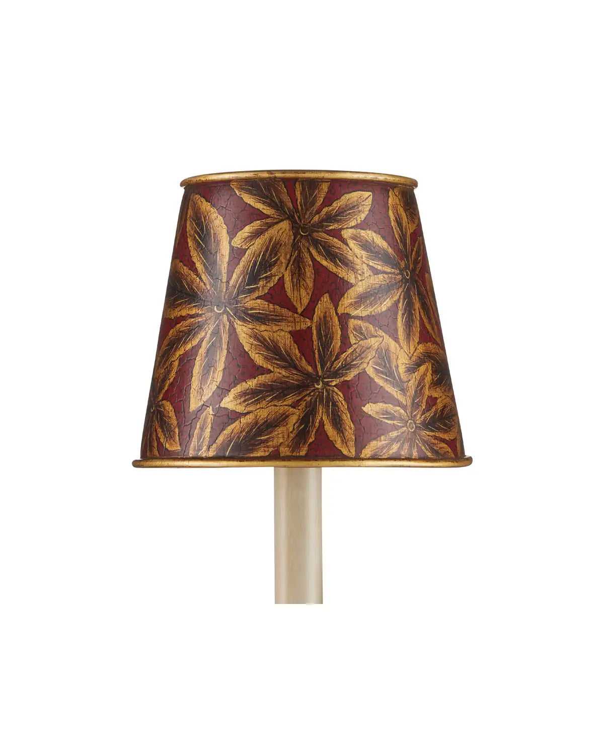 CURREY & COMPANY CASTAGNO RED TAPERED CHANDELIER SHADE | 0900-0070