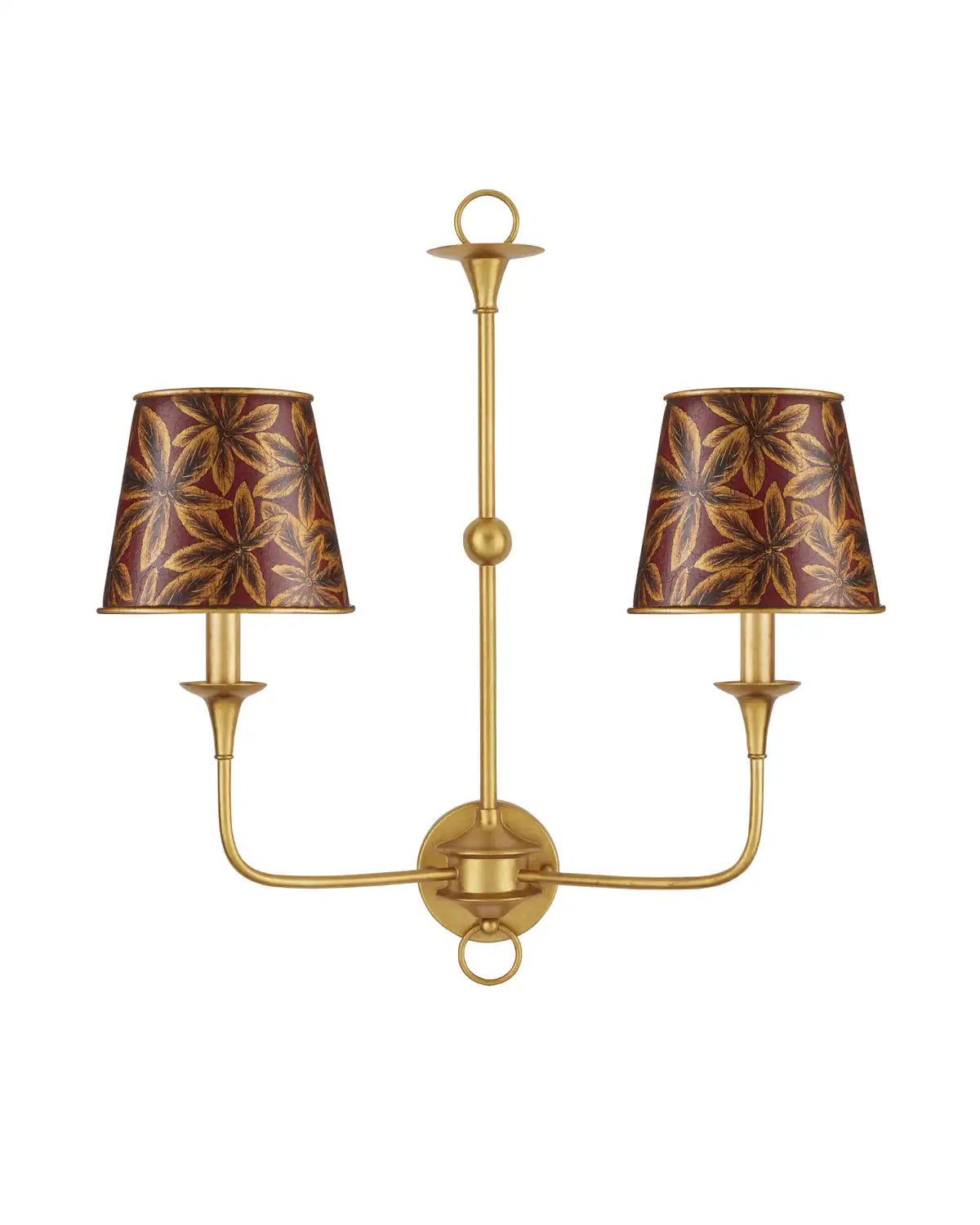 CURREY & COMPANY CASTAGNO RED TAPERED CHANDELIER SHADE | 0900-0070