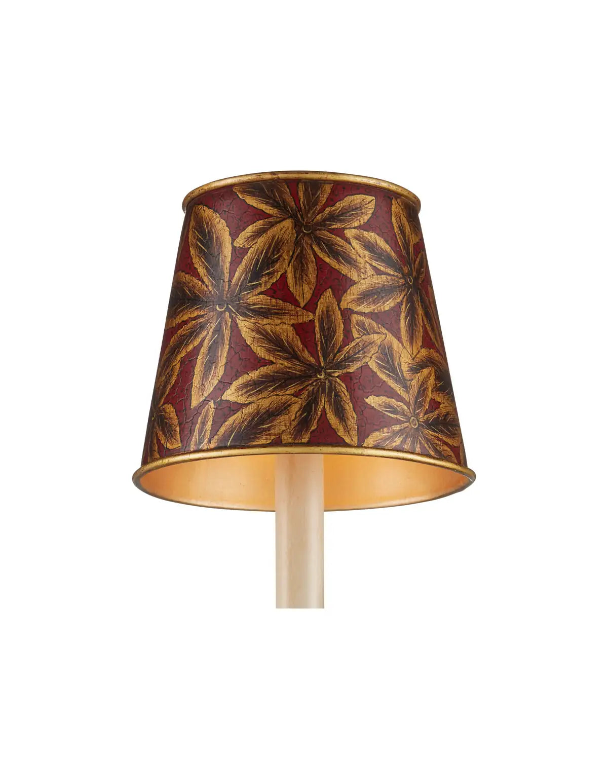 CURREY & COMPANY CASTAGNO RED TAPERED CHANDELIER SHADE | 0900-0070