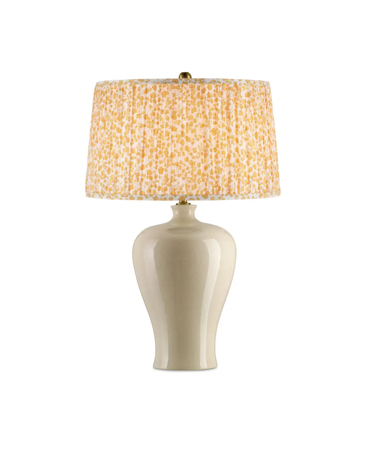 CURREY & COMPANY MAIDEN FERN YELLOW TAPERED LAMP SHADE | 0900-6002