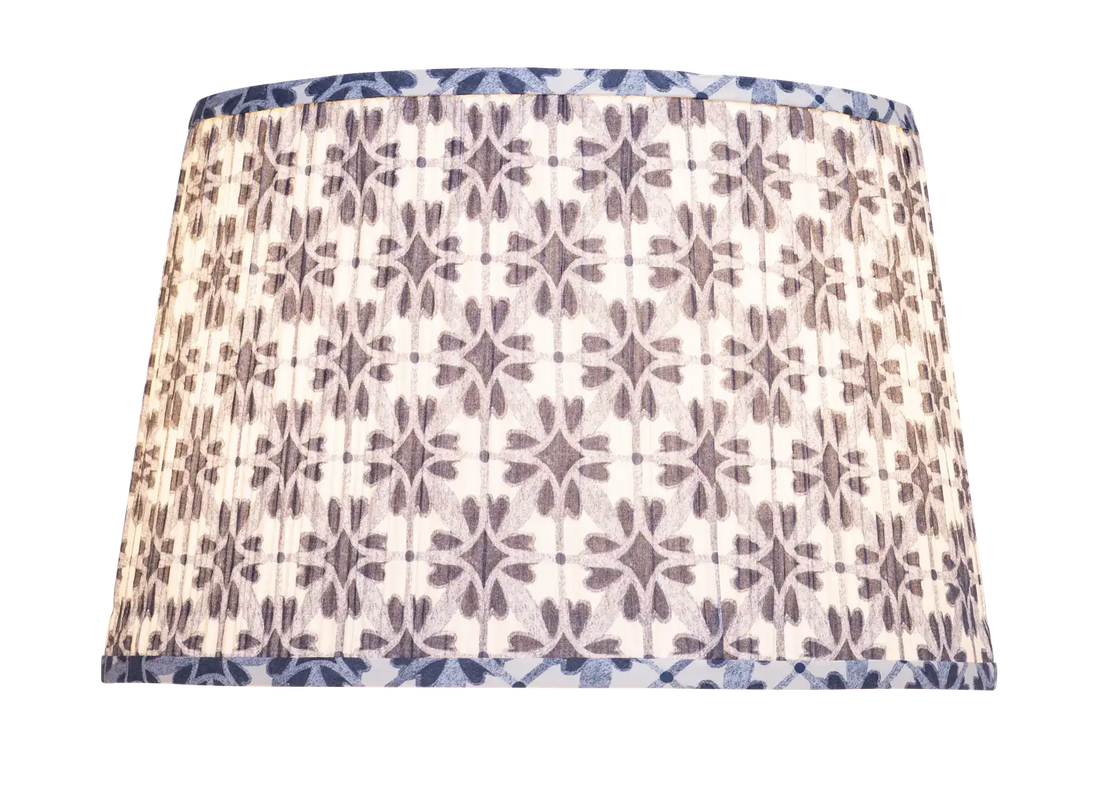 CURREY & COMPANY PEMBROOK BLUE TAPERED LAMP SHADE