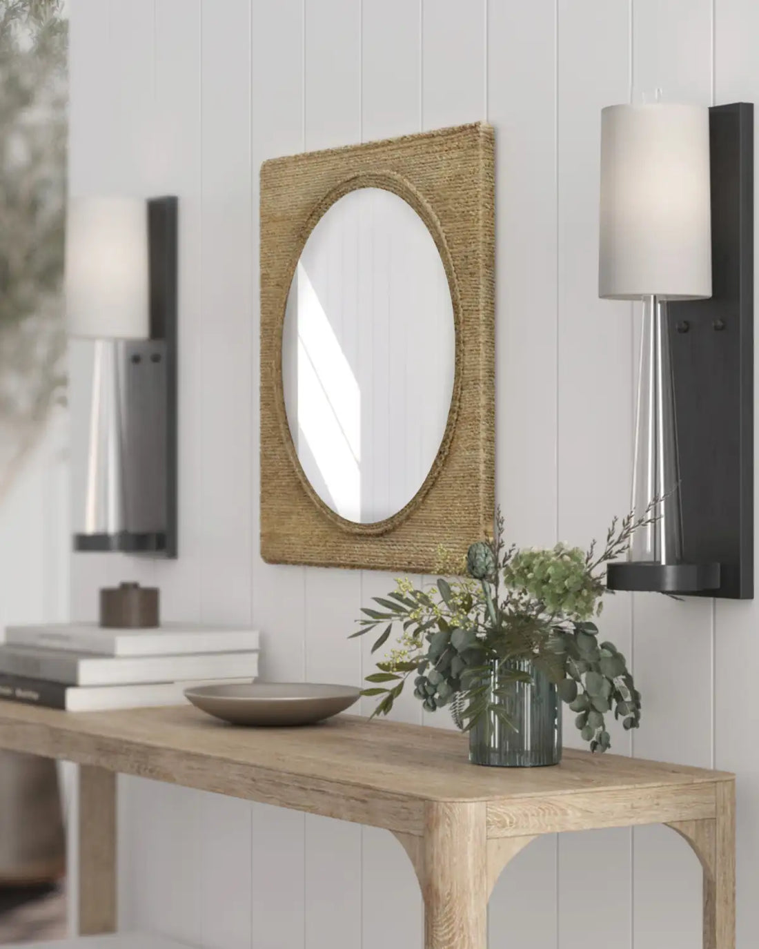 CURREY & COMPANY, TISBURY SQUARE ROPE MIRROR, MIRRORS
