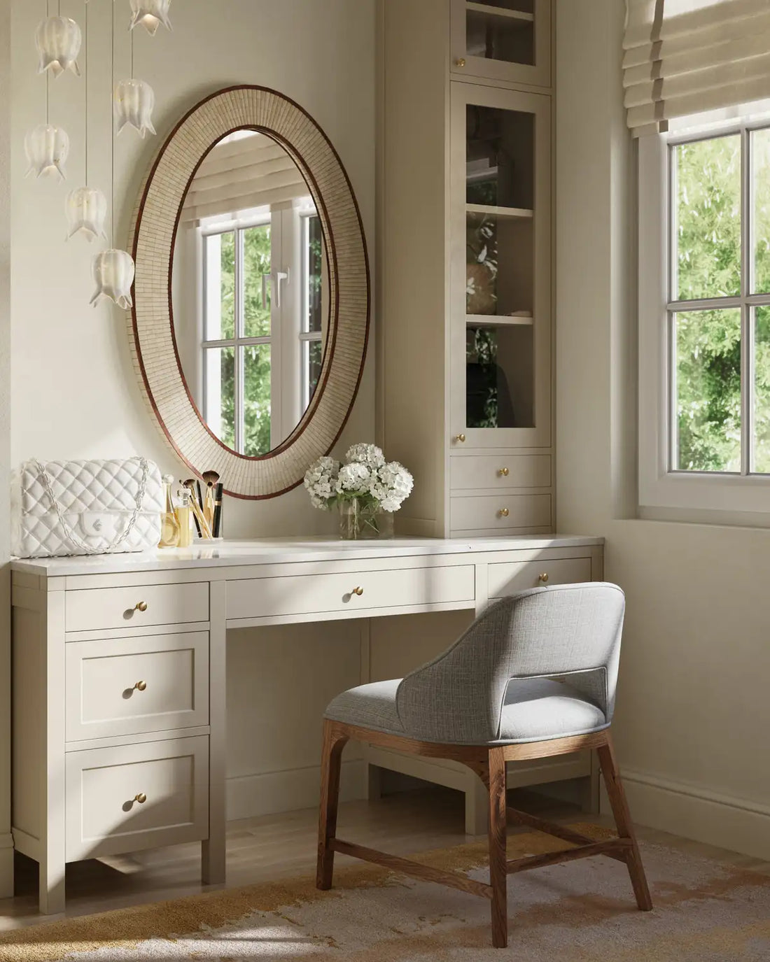 CURREY & COMPANY, ANDAR OVAL MIRROR, MIRRORS