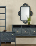CURREY & COMPANY, SANTOS VINTAGE NAVY MIRROR, MIRRORS