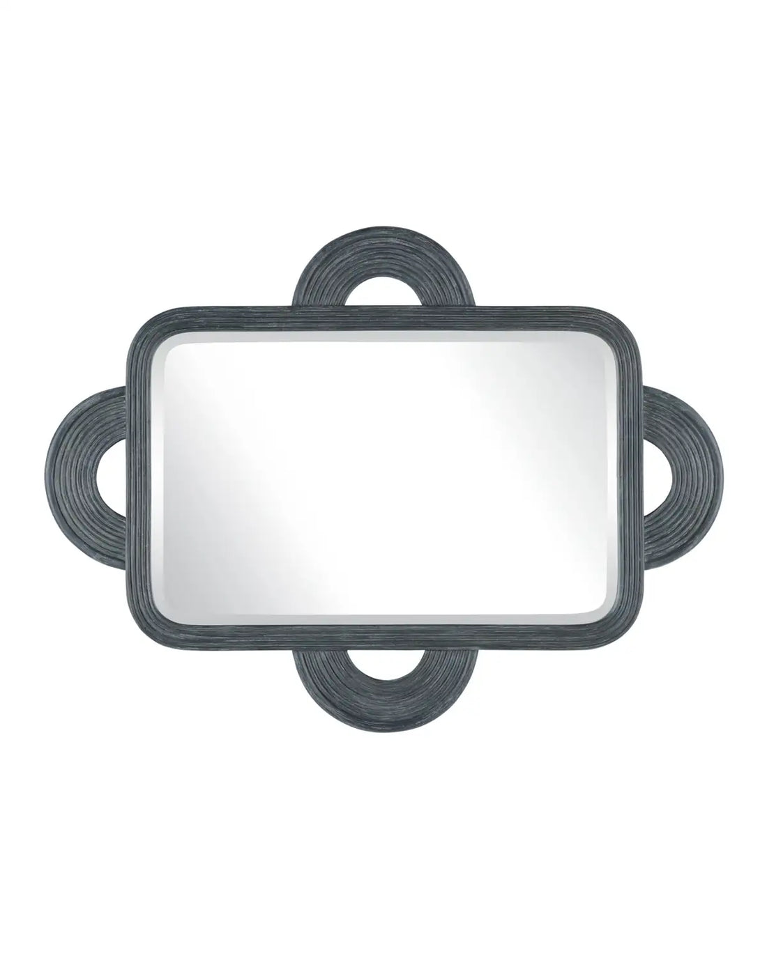 CURREY & COMPANY, SANTOS VINTAGE NAVY MIRROR, MIRRORS
